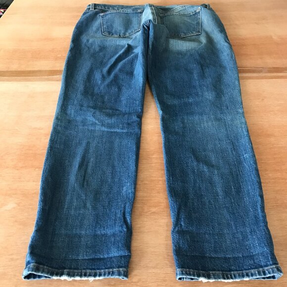 J Brand Cropped Ellis Jeans Women 30 Blue Mid Rise Medium Wash Stretch Preppy - Picture 8 of 13